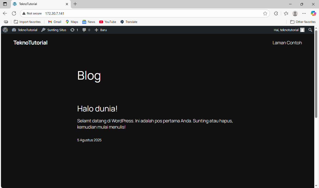 Cara Install WordPress di Debian dengan LAMP Stack