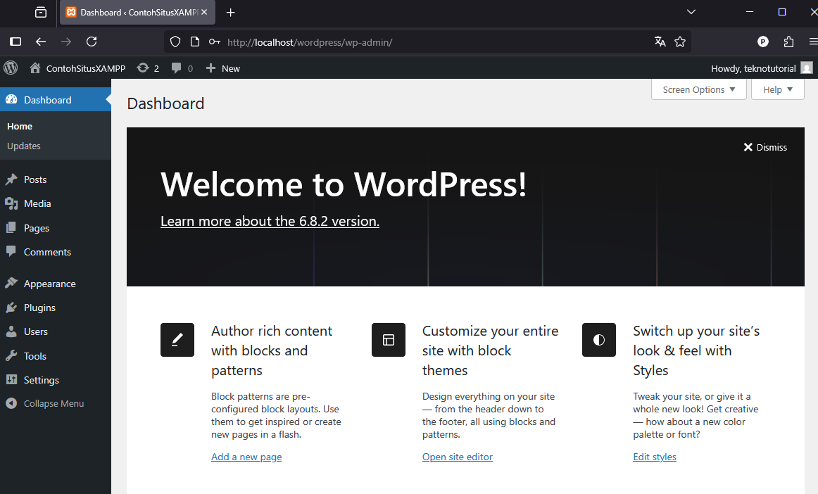 Cara Install WordPress di XAMPP Localhost Cepat dan Mudah