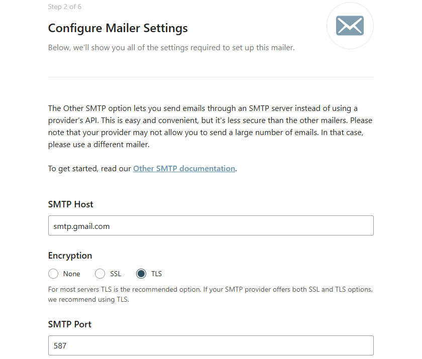 Configure Mailer Settings