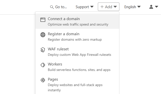 Connect a domain