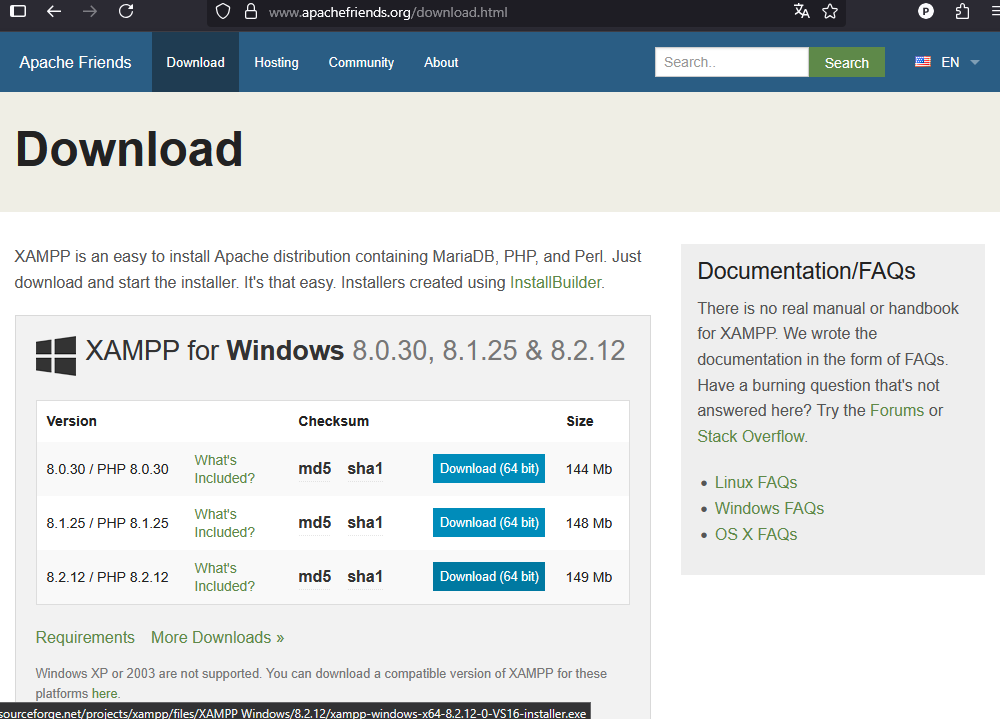 Download XAMPP