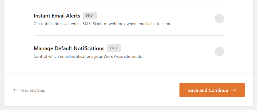 Email features plugin