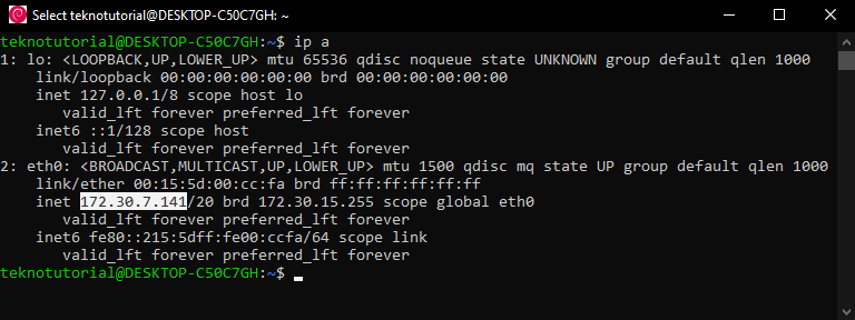 Ip server Debian