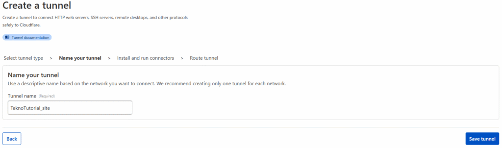 Membuat Nama Tunnel
