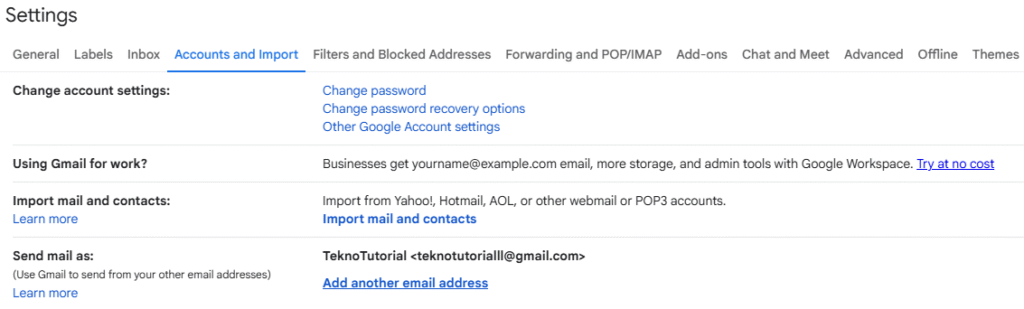 Menambahkan Email Domain ke Gmail