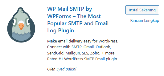 Menginstal Plugin SMTP di WordPress