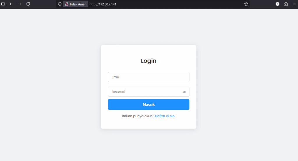 Menyiapkan Form Login untuk Validasi Pengguna