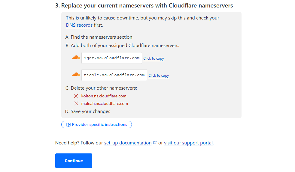 Nameserver Cloudflare