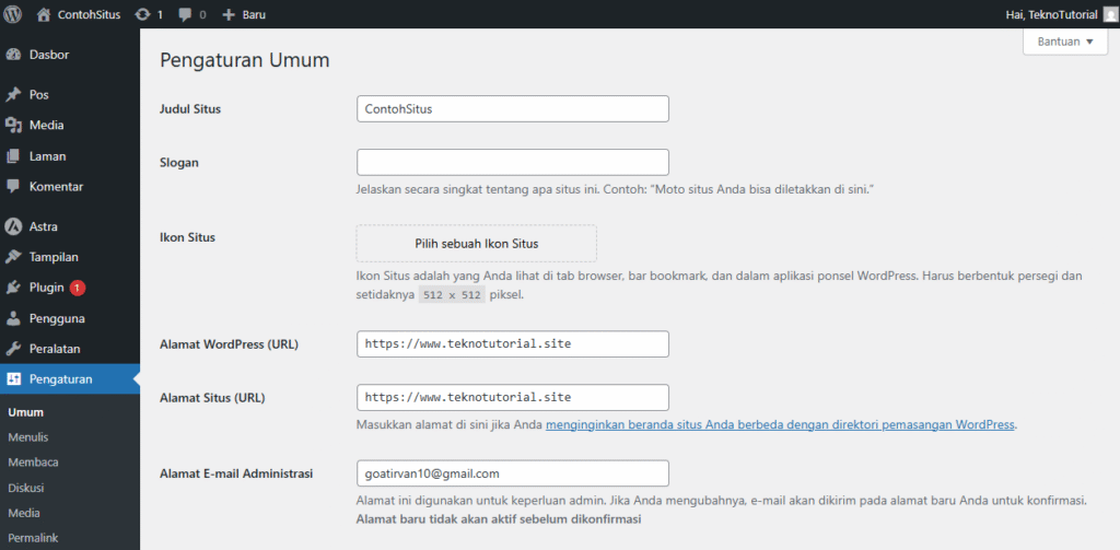 Ubah URL WordPress