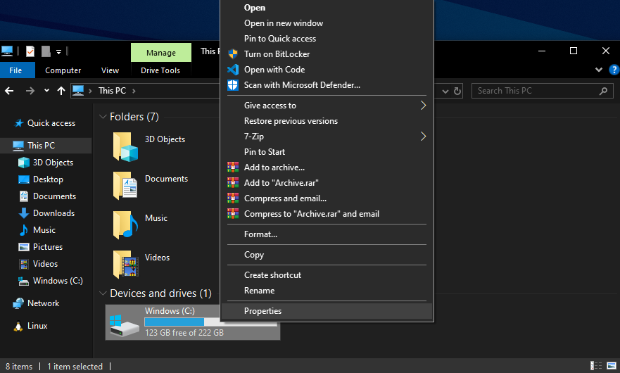 Membersihkan Disk Cleanup