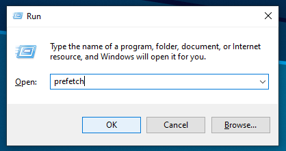 Membersihkan Folder Prefetch