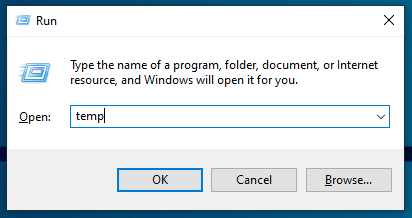 Membersihkan Folder Temp
