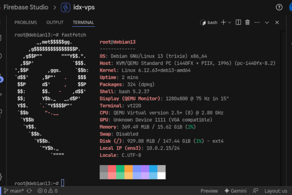 Cara Mendapatkan VPS Gratis di Google IDX